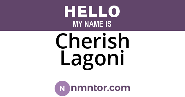 Cherish Lagoni