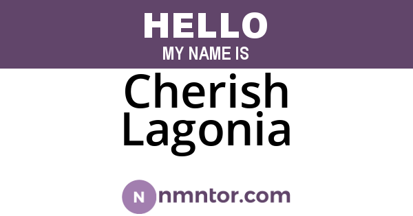 Cherish Lagonia