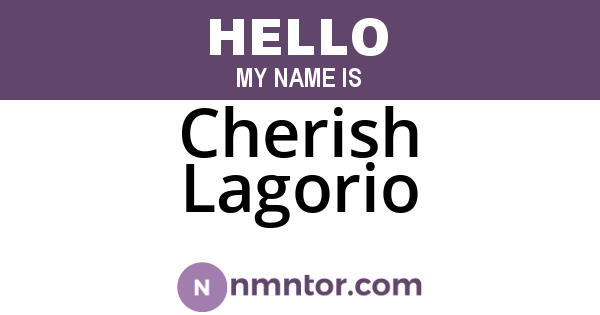 Cherish Lagorio