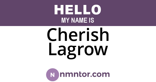 Cherish Lagrow