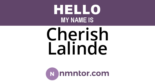 Cherish Lalinde