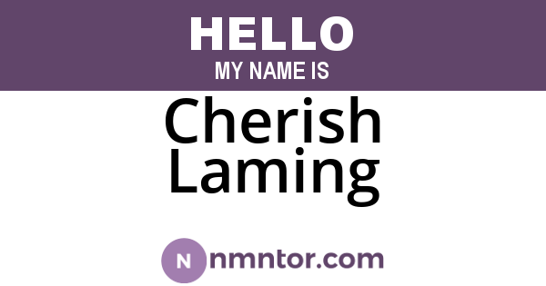 Cherish Laming