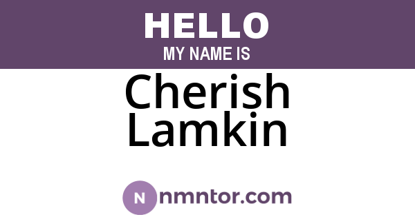 Cherish Lamkin