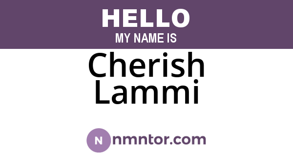 Cherish Lammi