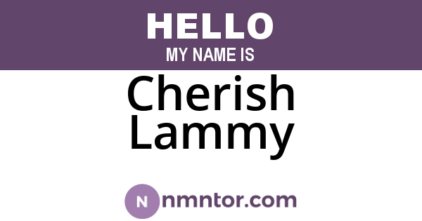 Cherish Lammy
