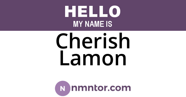 Cherish Lamon