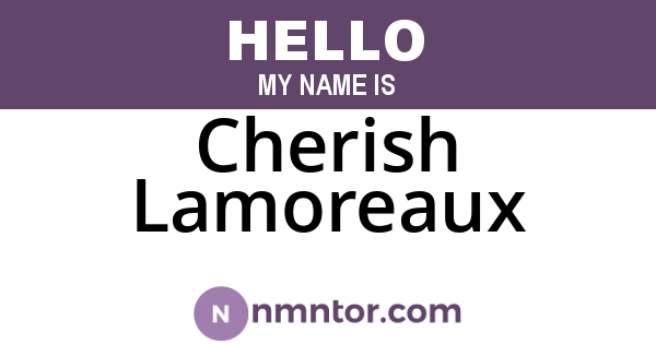 Cherish Lamoreaux