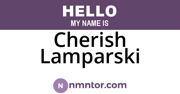 Cherish Lamparski