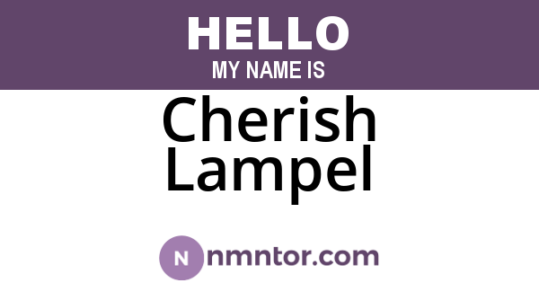 Cherish Lampel