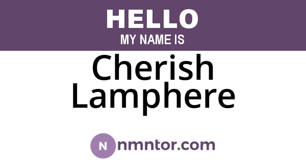 Cherish Lamphere