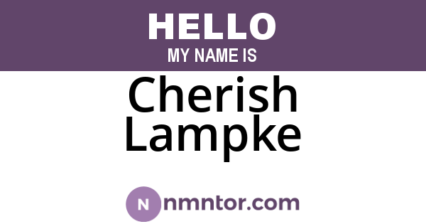 Cherish Lampke