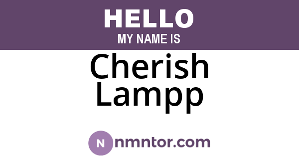 Cherish Lampp