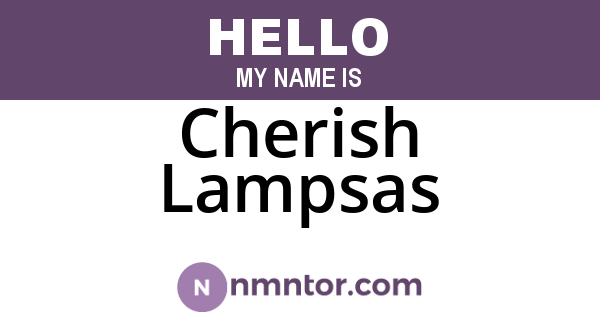 Cherish Lampsas