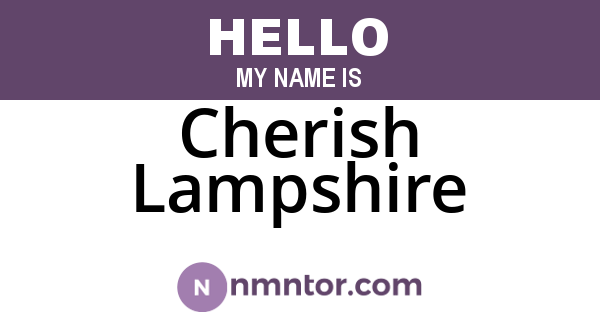 Cherish Lampshire