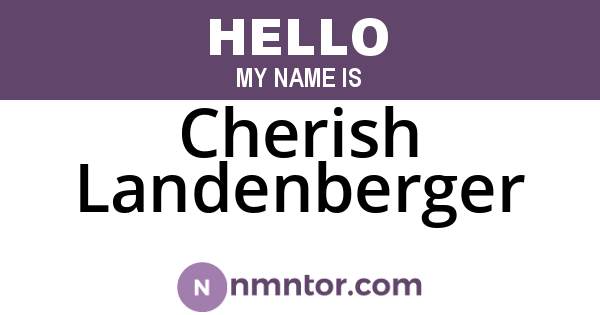 Cherish Landenberger