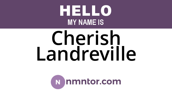 Cherish Landreville
