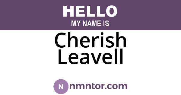 Cherish Leavell