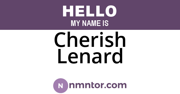 Cherish Lenard
