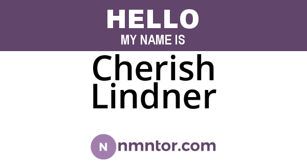 Cherish Lindner
