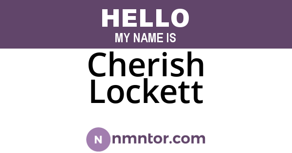 Cherish Lockett