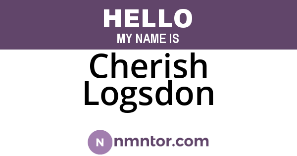 Cherish Logsdon