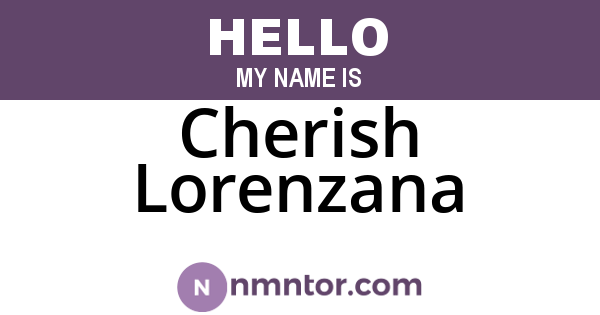 Cherish Lorenzana