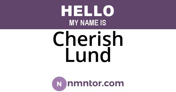 Cherish Lund