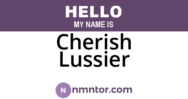 Cherish Lussier