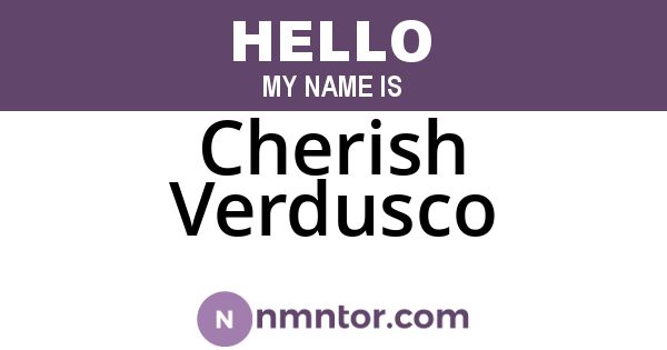 Cherish Verdusco