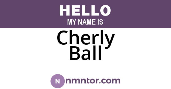 Cherly Ball