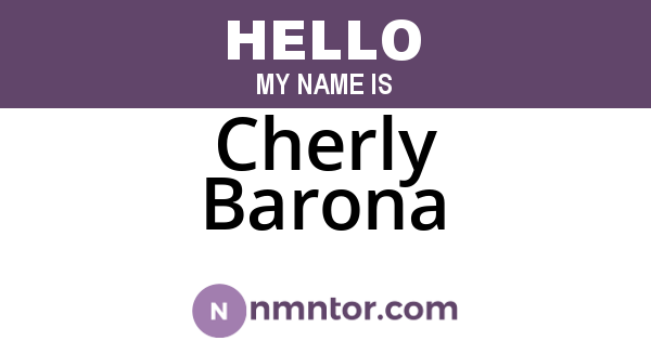 Cherly Barona