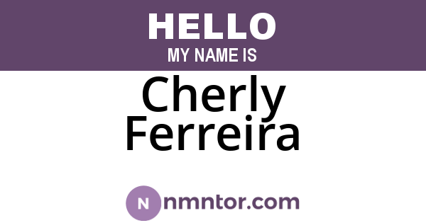 Cherly Ferreira