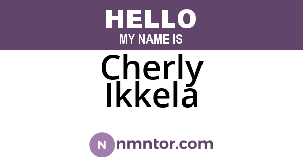 Cherly Ikkela