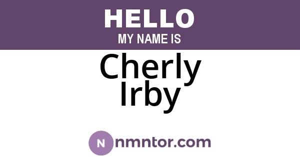 Cherly Irby