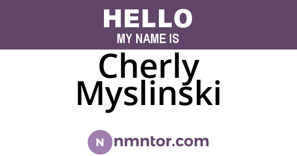 Cherly Myslinski