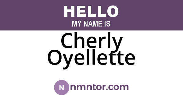 Cherly Oyellette