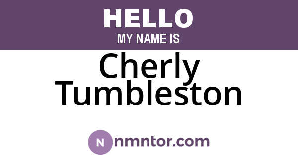 Cherly Tumbleston