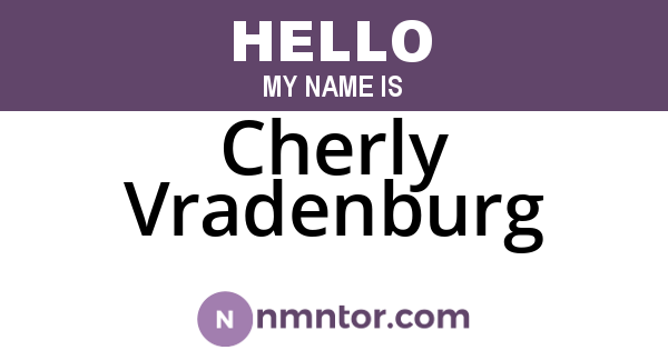 Cherly Vradenburg