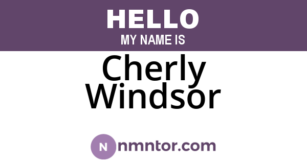 Cherly Windsor