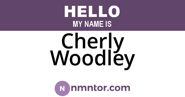 Cherly Woodley