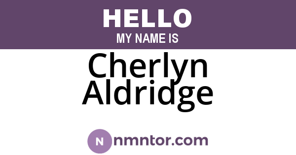 Cherlyn Aldridge
