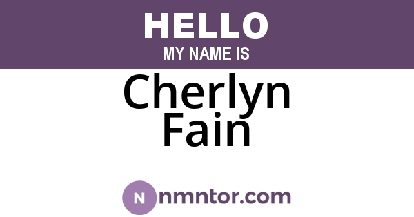 Cherlyn Fain