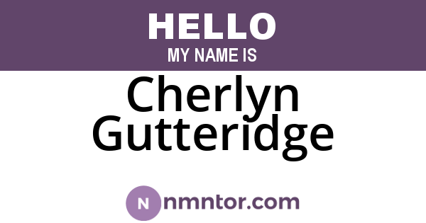 Cherlyn Gutteridge
