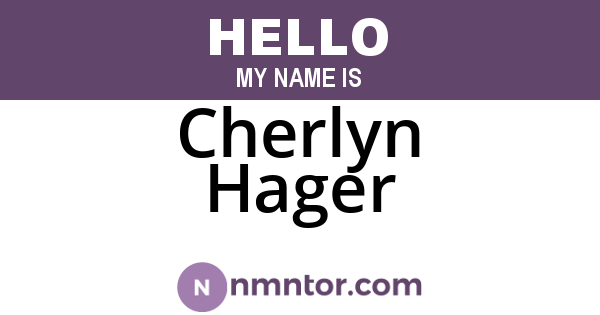 Cherlyn Hager