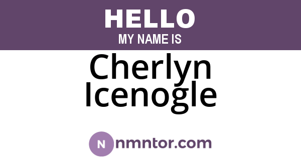 Cherlyn Icenogle