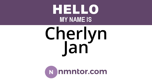 Cherlyn Jan