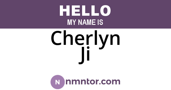 Cherlyn Ji