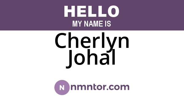 Cherlyn Johal