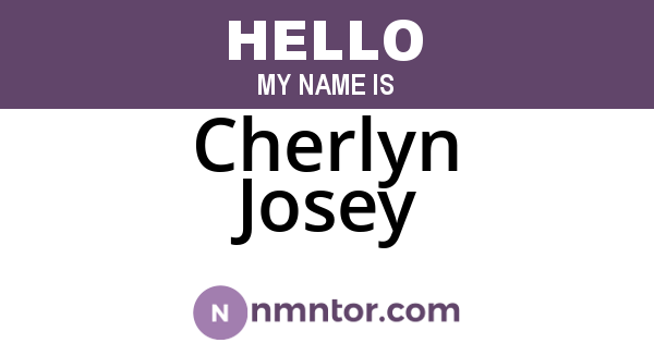 Cherlyn Josey