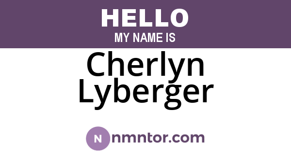 Cherlyn Lyberger